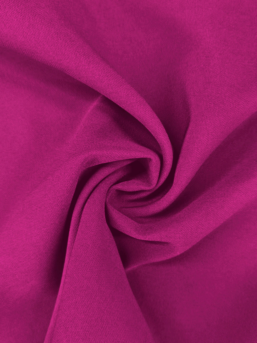 Olivia Bennet | A-Line High Waisted Pleated Solid Color Split-Joint Round-Neck Maxi Dresses