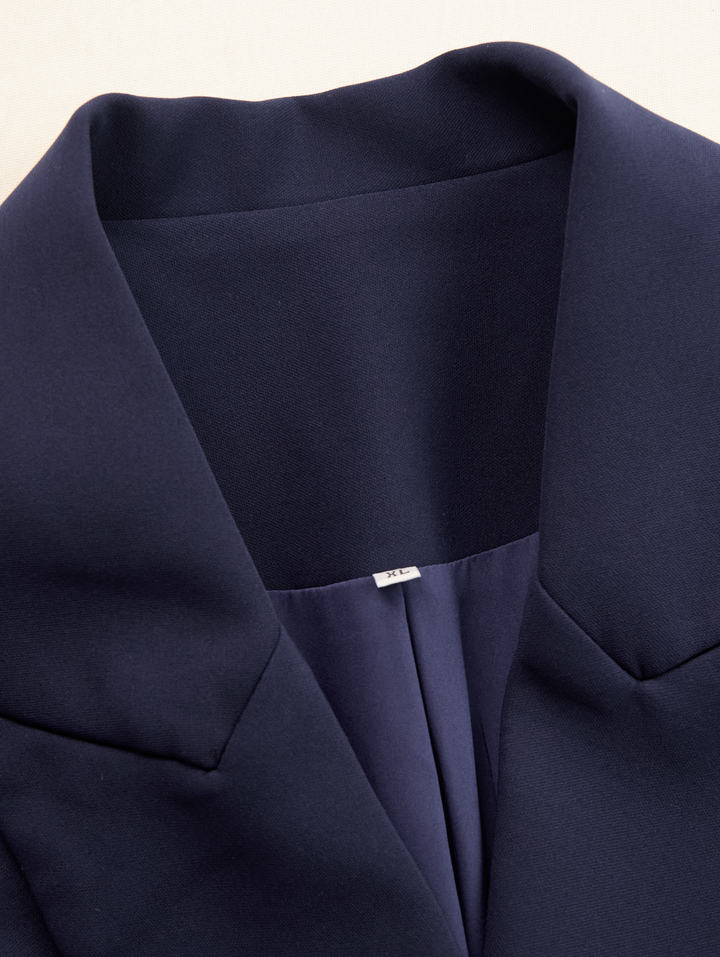Olivia Bennet | Elegant Tailored Blazer Midi Dress