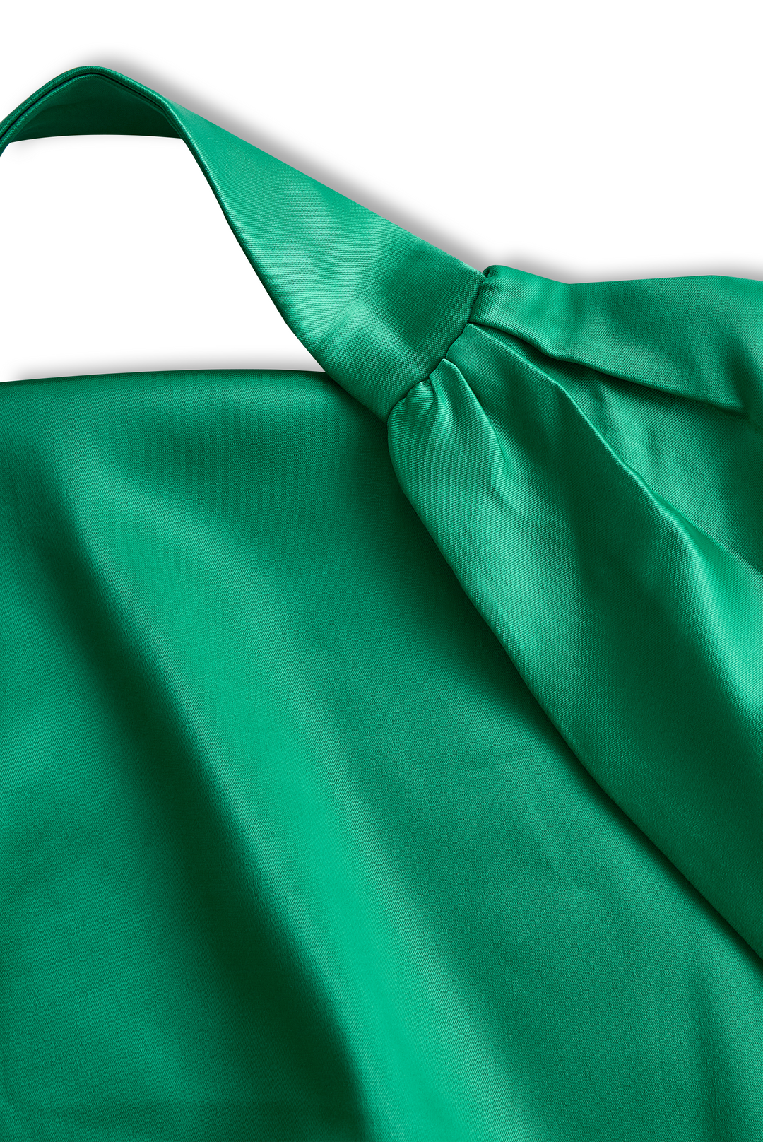 Olivia Bennet | Draped Halterneck Satin Mini Dress