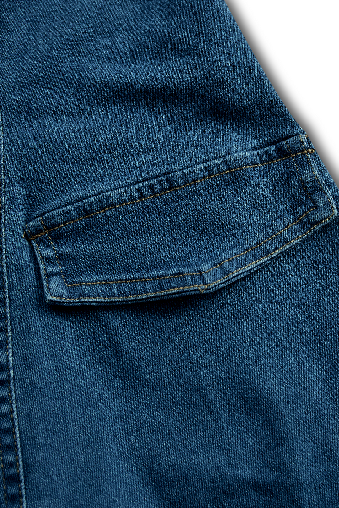 Olivia Bennet | Vibrant Blue Halter Denim Mini Dress