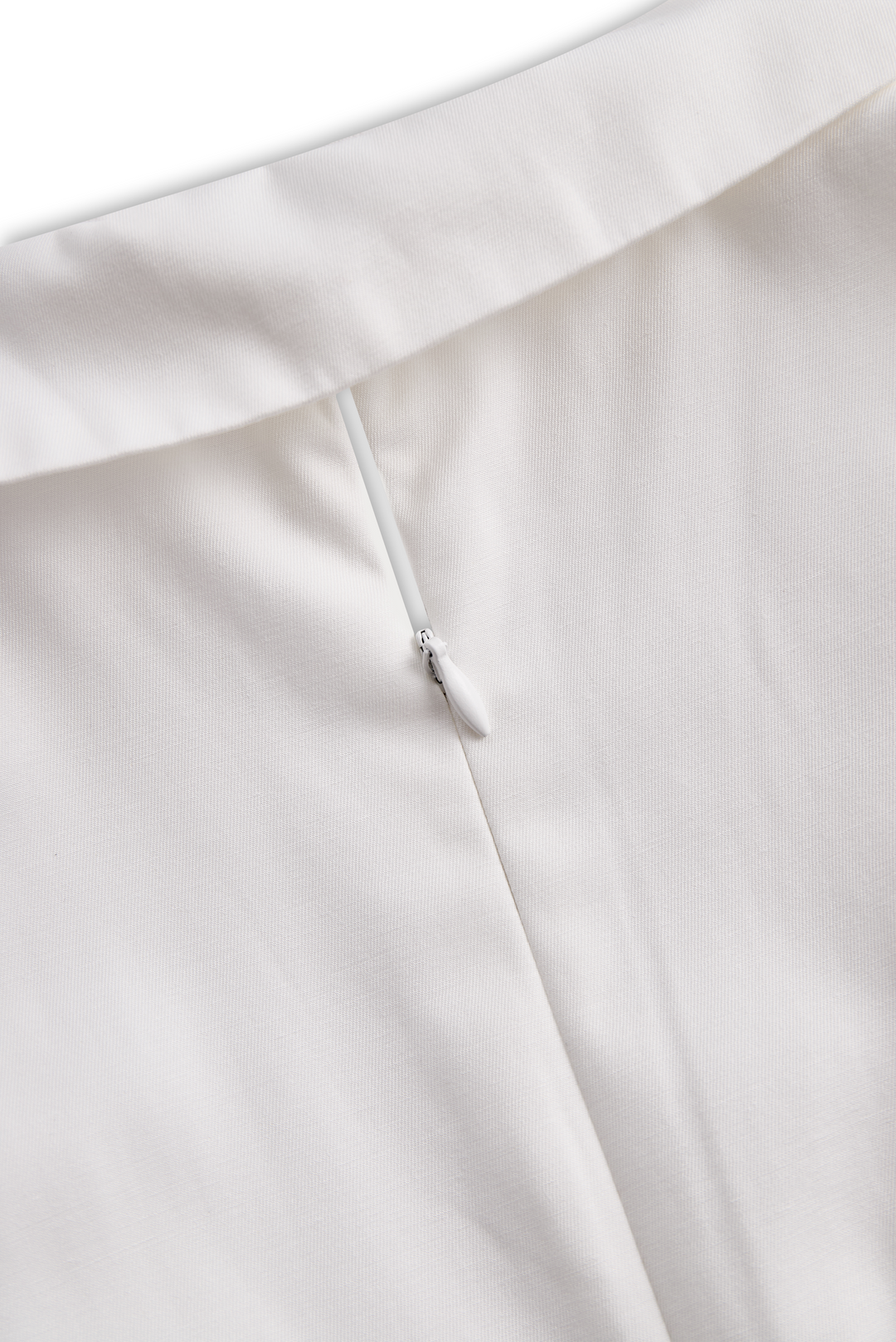 Olivia Bennet | White Pleated Mini Shirt Dress