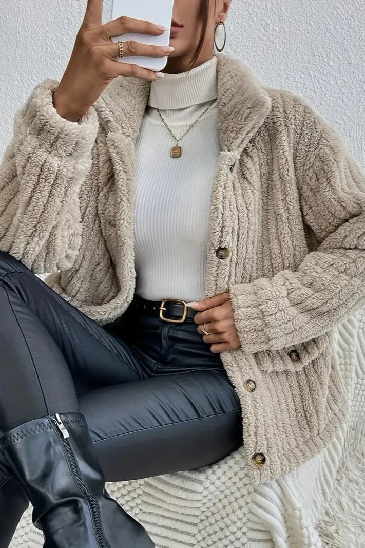 NOVA™ | Velvet Button Cardigan