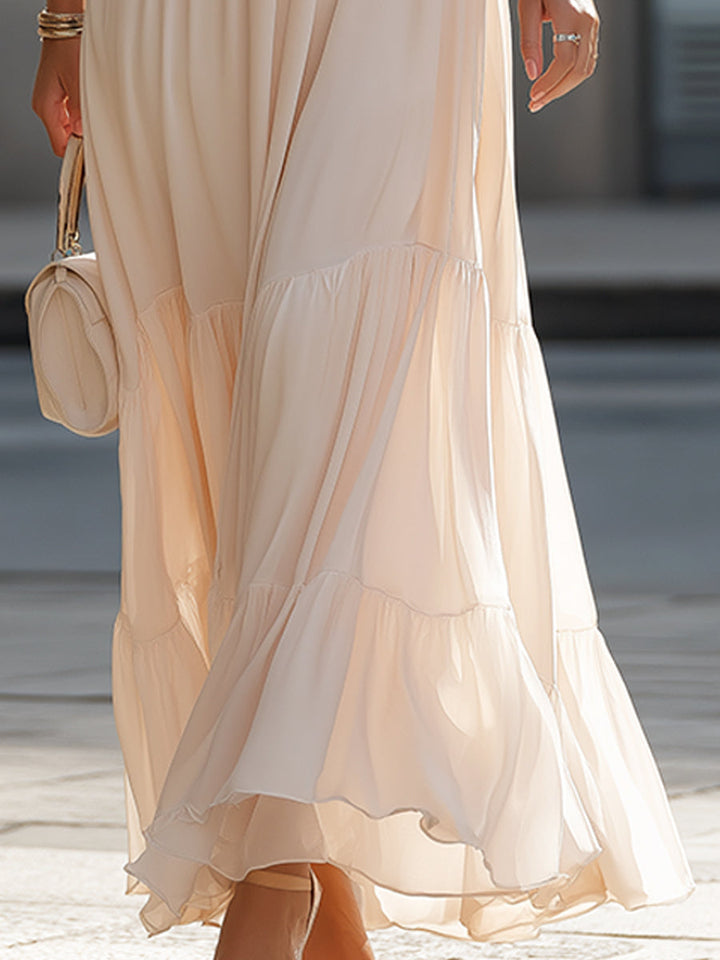 Olivia Bennet | Layered Ruffle Spaghetti Strap Tiered Maxi Dress