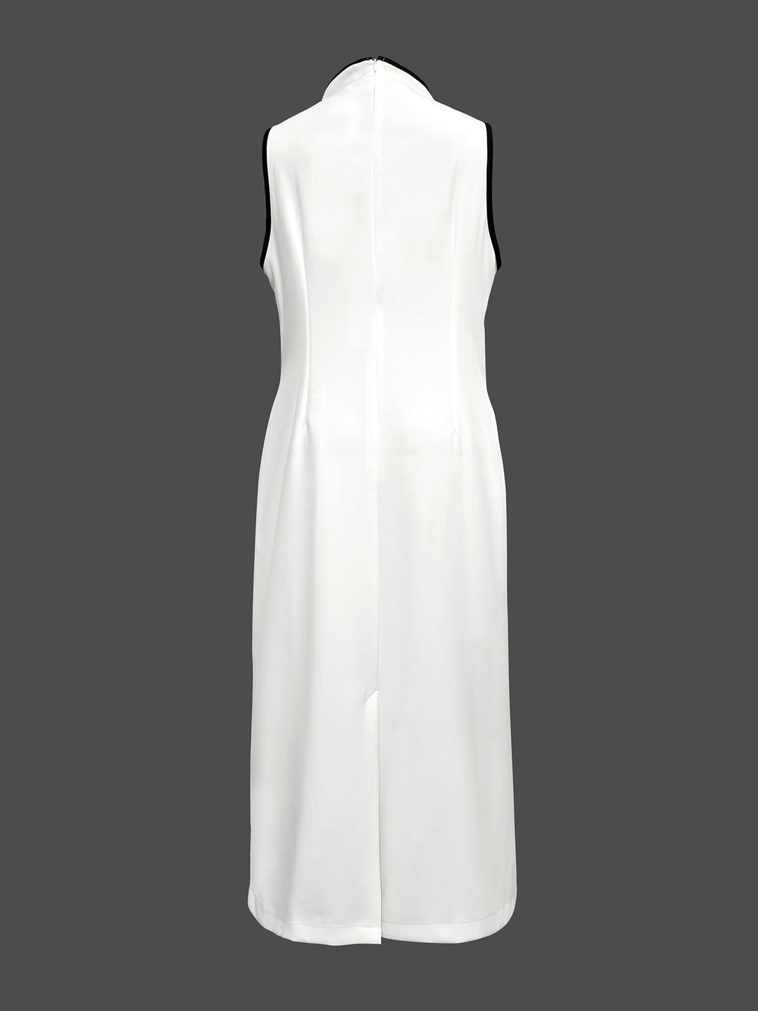 Olivia Bennet | False Two Sleeveless Solid Color Midi Dresses