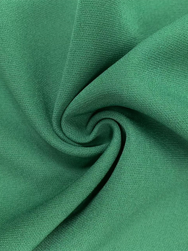 Olivia Bennet | A-Line High Waisted Pleated Solid Color Split-Joint Round-Neck Maxi Dresses