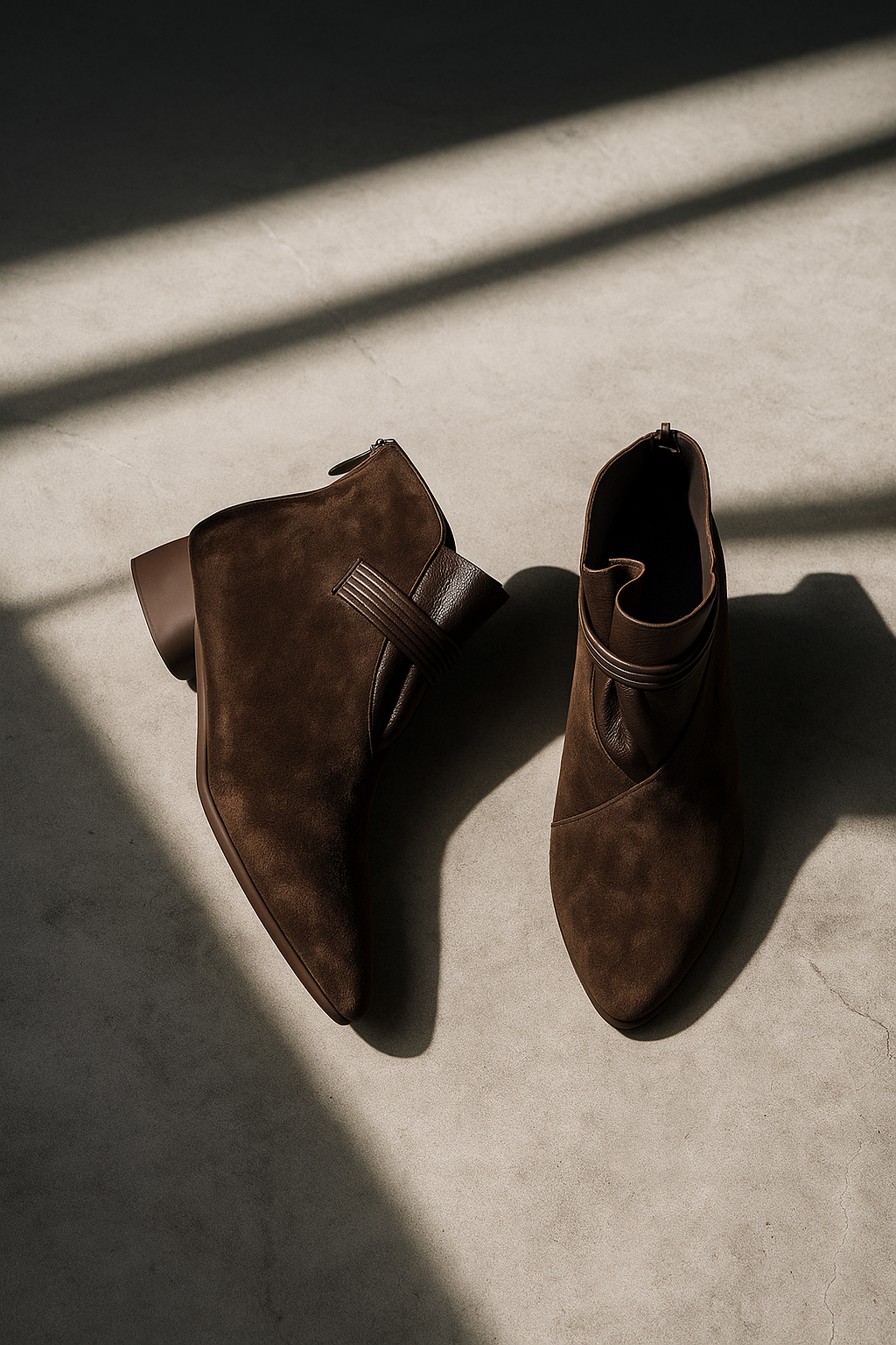 Olivia Bennet | Italian Crest Suede Boots for Women