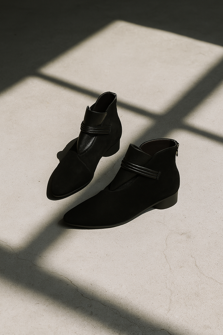 Olivia Bennet | Italian Crest Suede Boots for Women