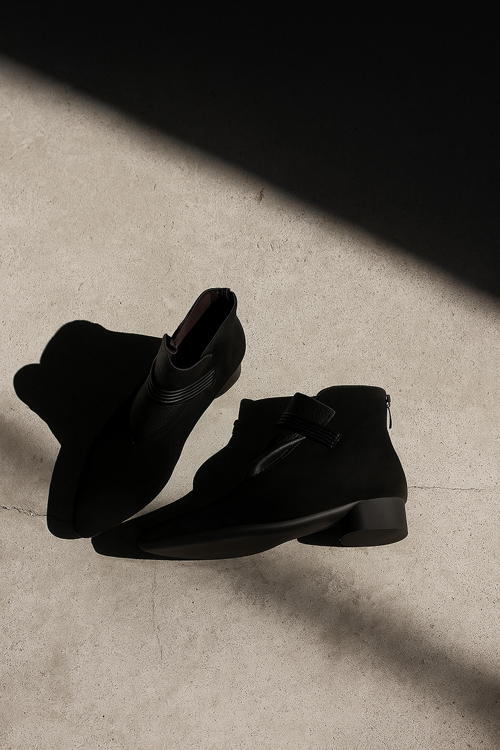 Olivia Bennet | Italian Crest Suede Boots for Women