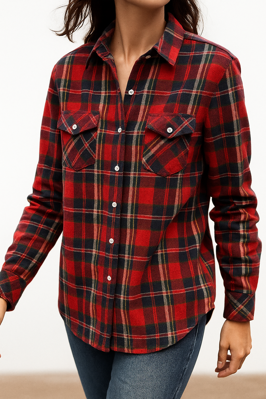 Olivia Bennet | Classic Plaid Throw Blanket
