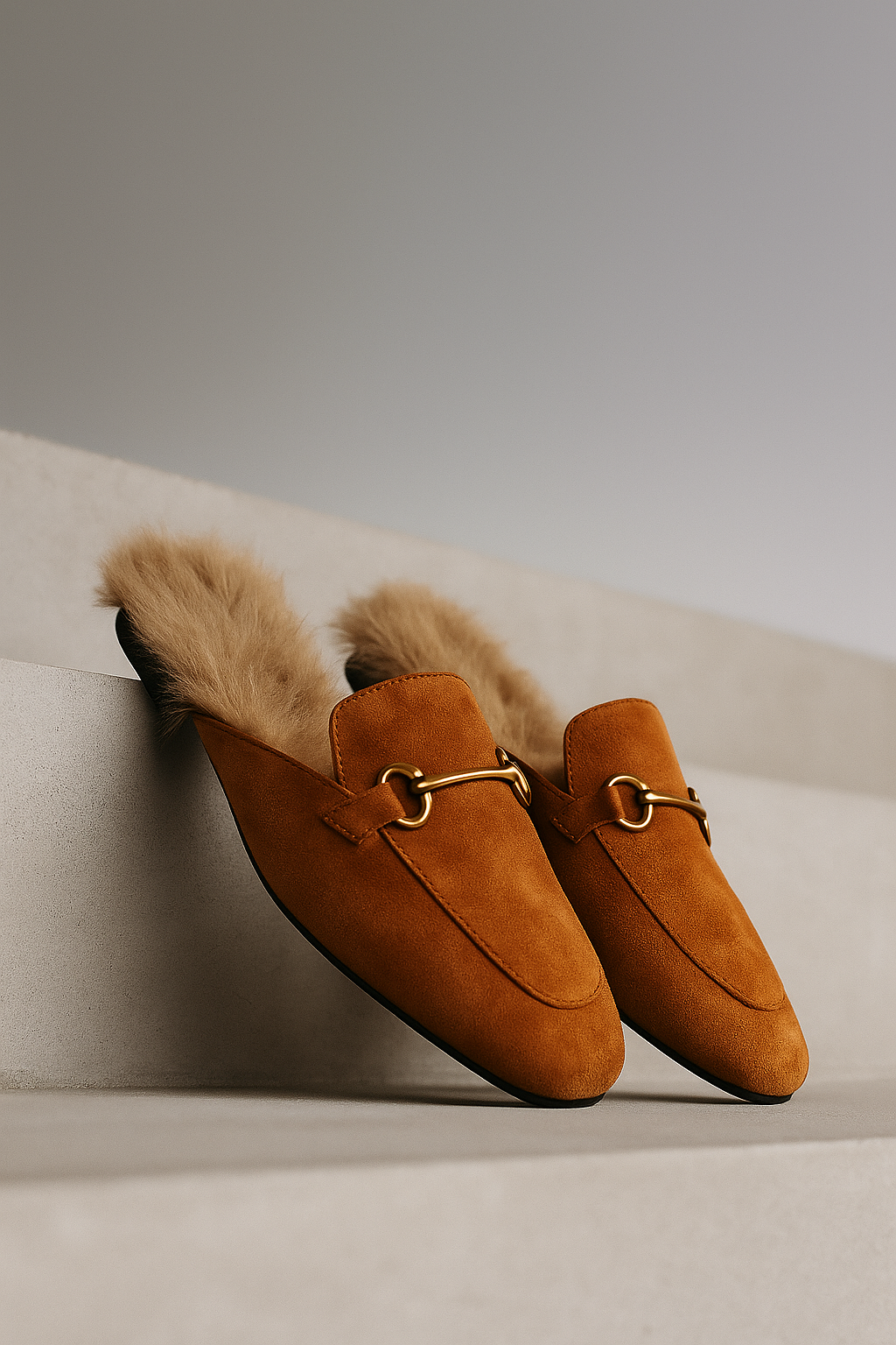 Olivia Bennet | Luxe Mule for Women in Leather, Slip-On, Black