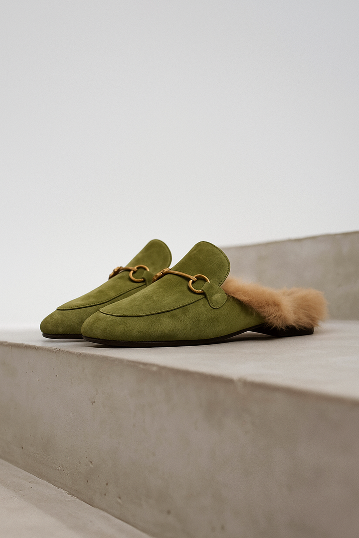 Olivia Bennet | Luxe Mule for Women in Leather, Slip-On, Black