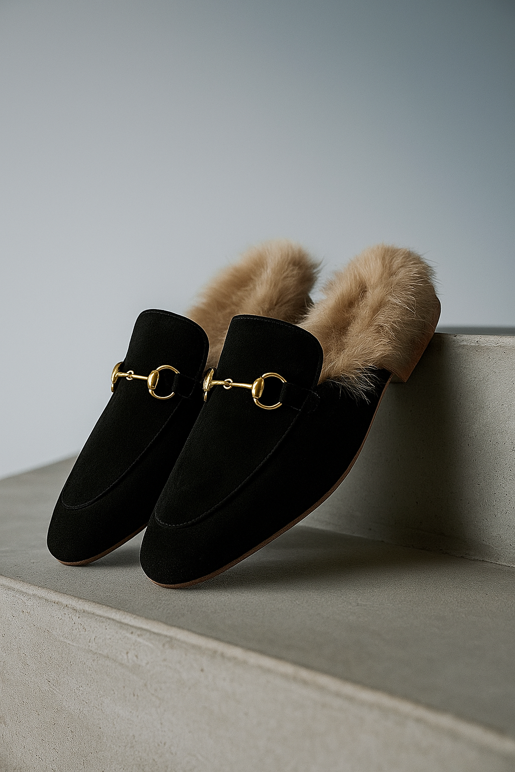 Olivia Bennet | Luxe Mule for Women in Leather, Slip-On, Black