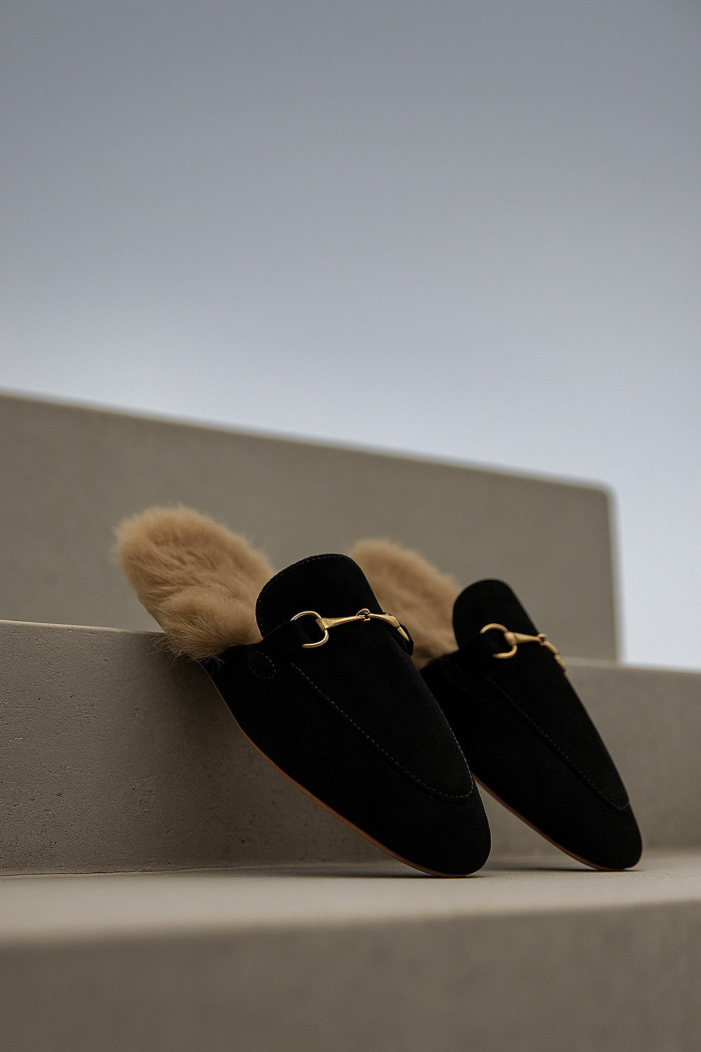 Olivia Bennet | Luxe Mule for Women in Leather, Slip-On, Black