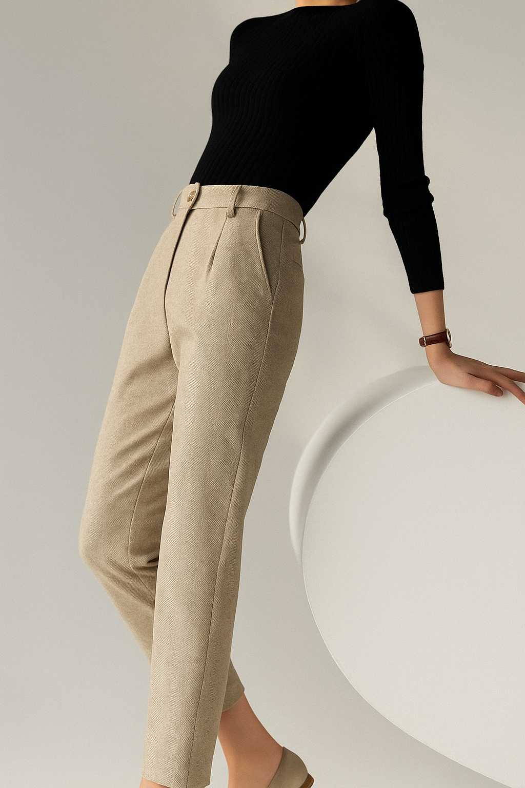 Olivia Bennet | Tailored Wool Pants for Women