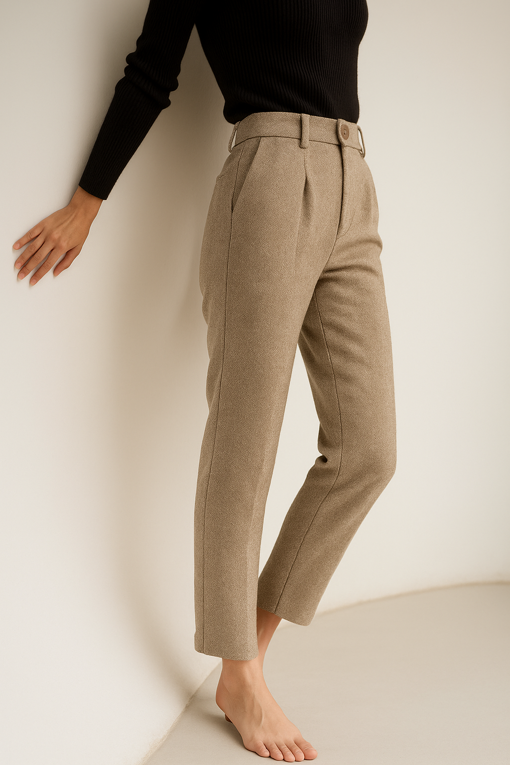 Olivia Bennet | Tailored Wool Pants for Women