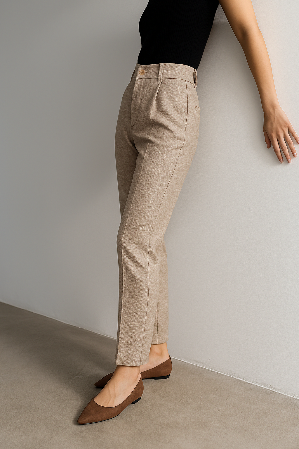 Olivia Bennet | Tailored Wool Pants for Women