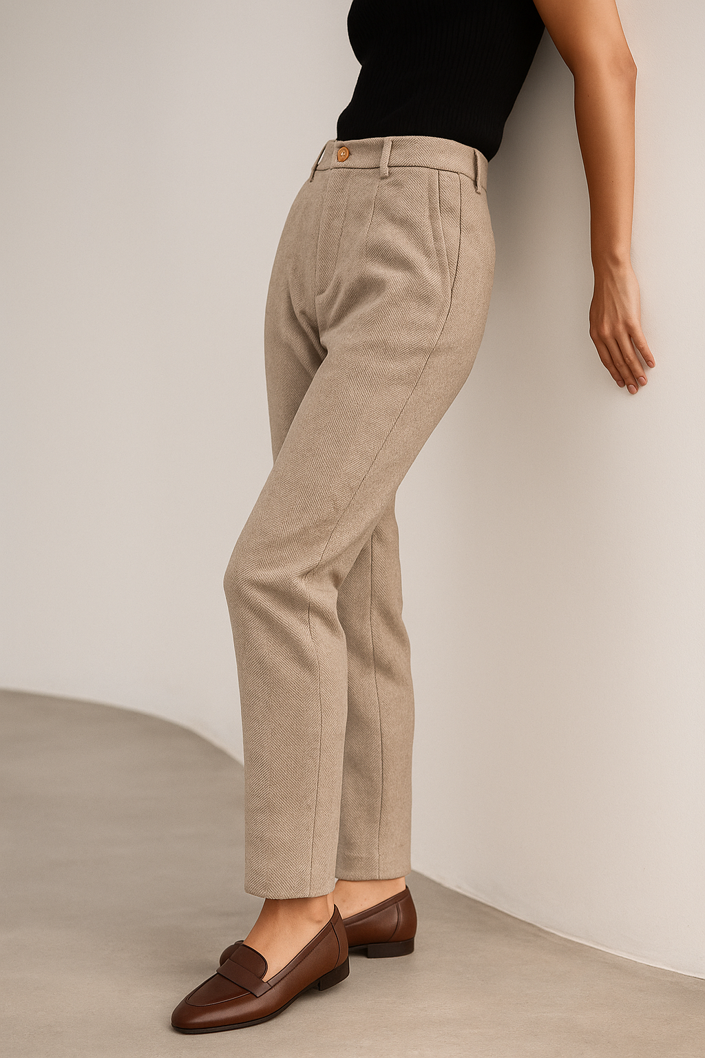 Olivia Bennet | Tailored Wool Pants for Women