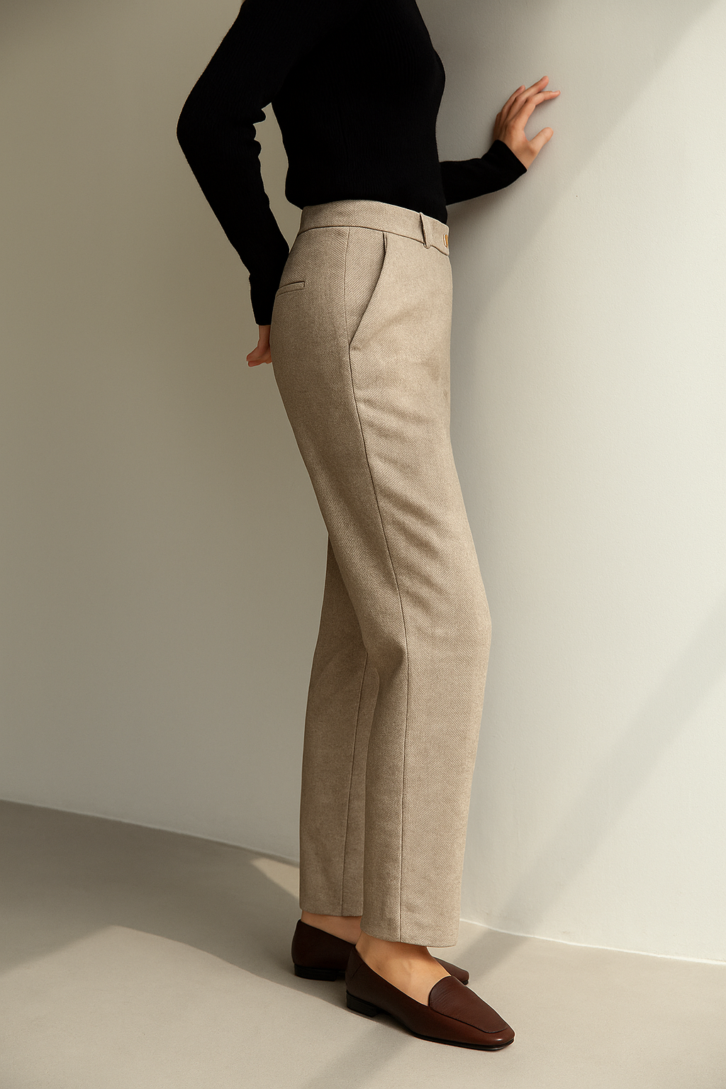 Olivia Bennet | Tailored Wool Pants for Women