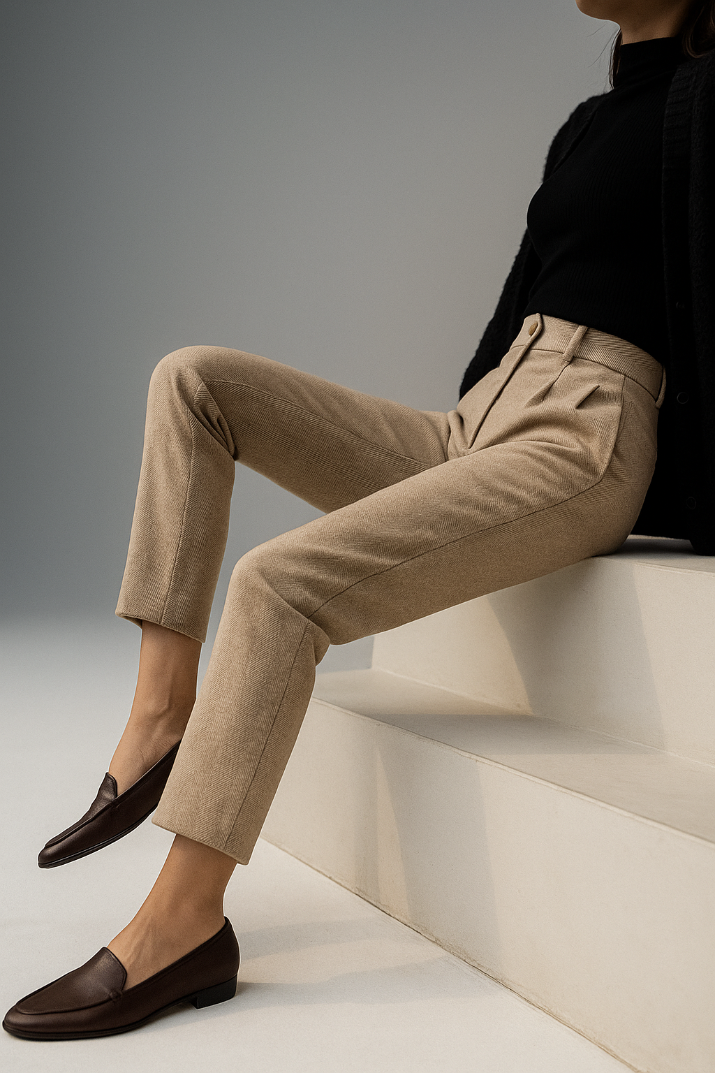 Olivia Bennet | Tailored Wool Pants for Women