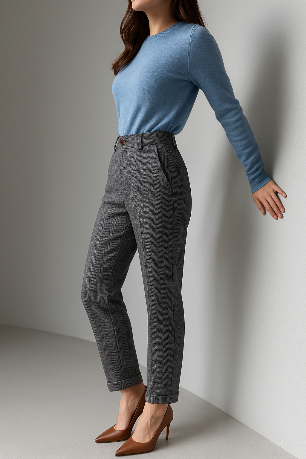 Olivia Bennet | Tailored Wool Pants for Women