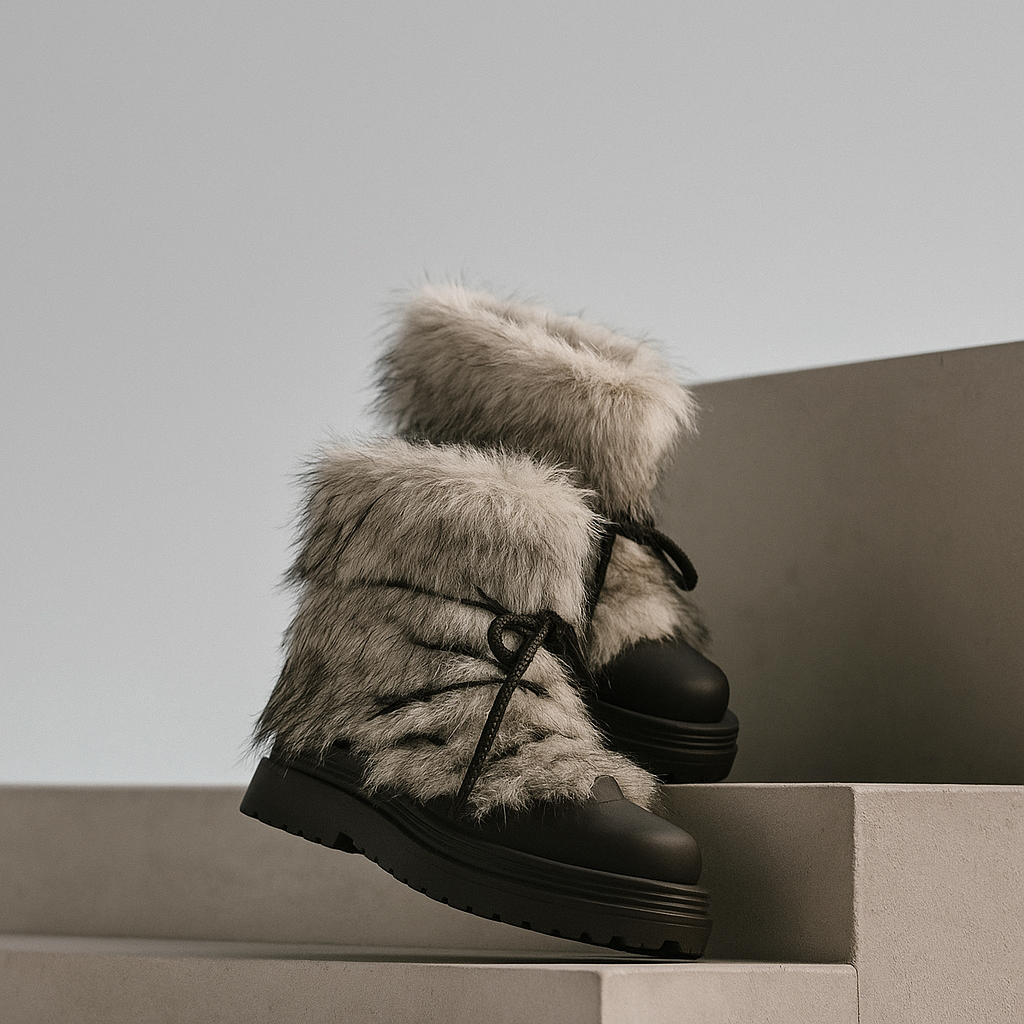 Olivia Bennet | Fur Après-Ski Boots for Women