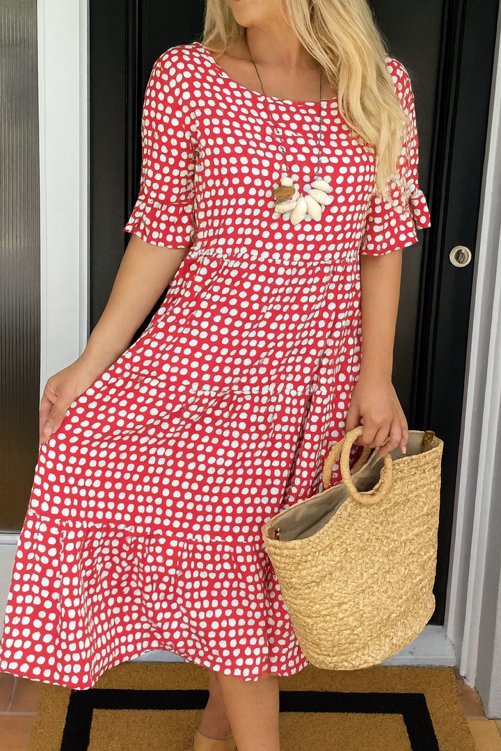 Irene | Short Sleeve Midi Dress