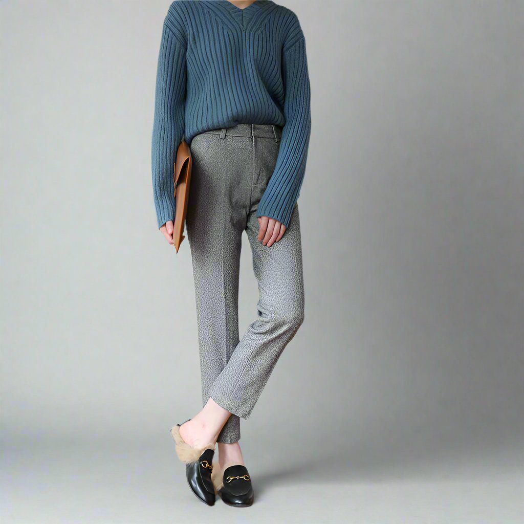 Olivia Bennet | Classic Wool Trousers for Women