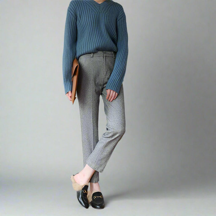 Olivia Bennet | Classic Wool Trousers for Women