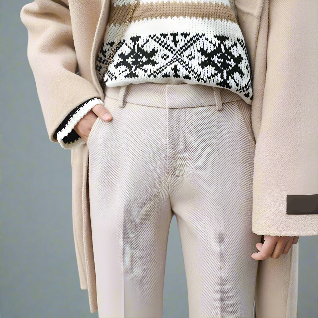 Olivia Bennet | Classic Wool Trousers for Women