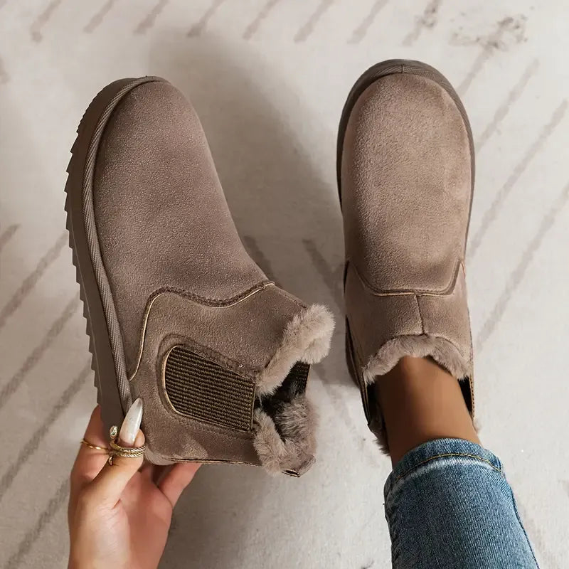 Becky Solid Color Short Boots
