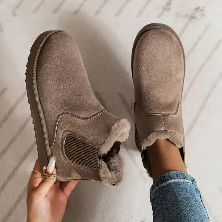 Becky Solid Color Short Boots
