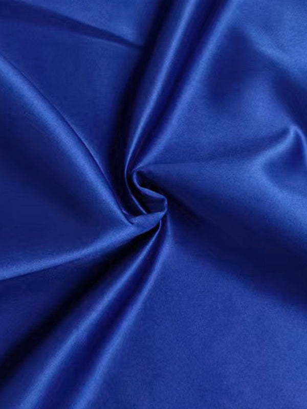 Olivia Bennet | Loose Three-Quarter Sleeves Asymmetric Pleated Split-Joint Round-Neck Maxi Dresses