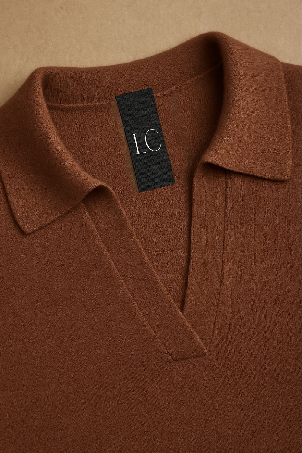 Olivia Bennet | Cotton Knit Polo for Women in White