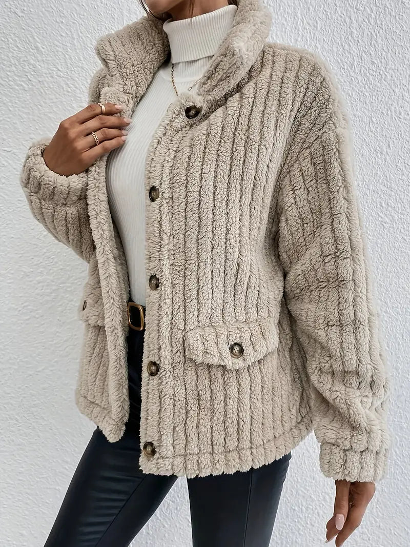 NOVA™ | Velvet Button Cardigan