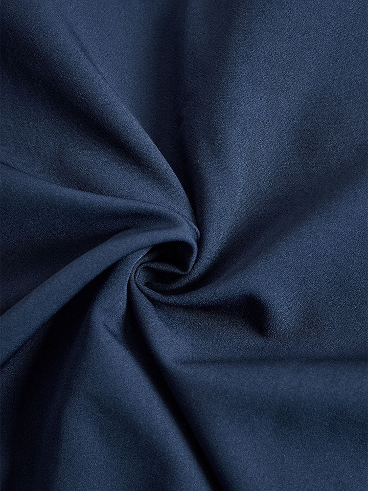 Olivia Bennet | Navy Blue Tailored Fit Flared Hem Coat Dress