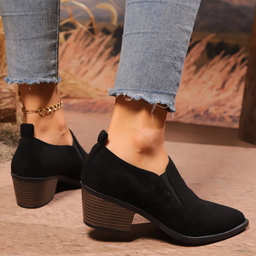 Noelle Low Heel Boots – Effortless Style Everyday Comfort