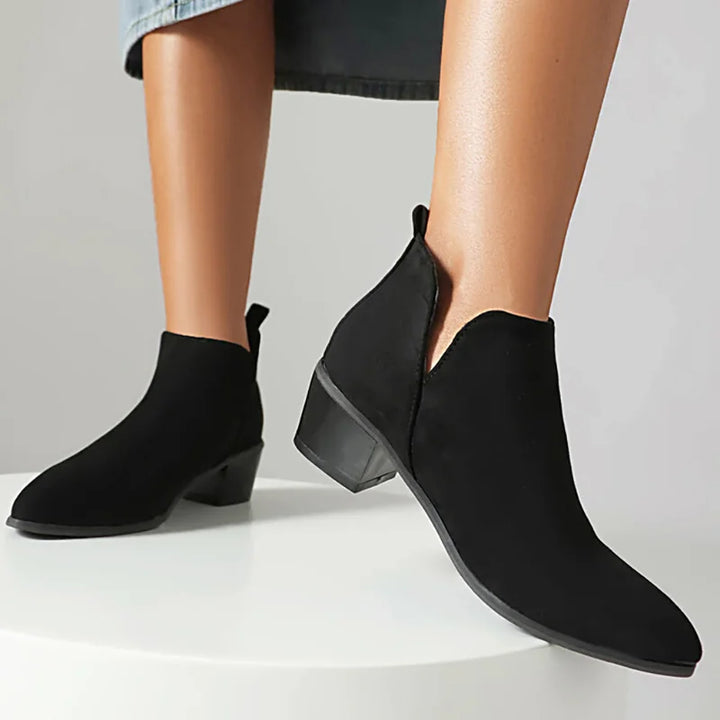 PRINTED ANKLE BOOTS