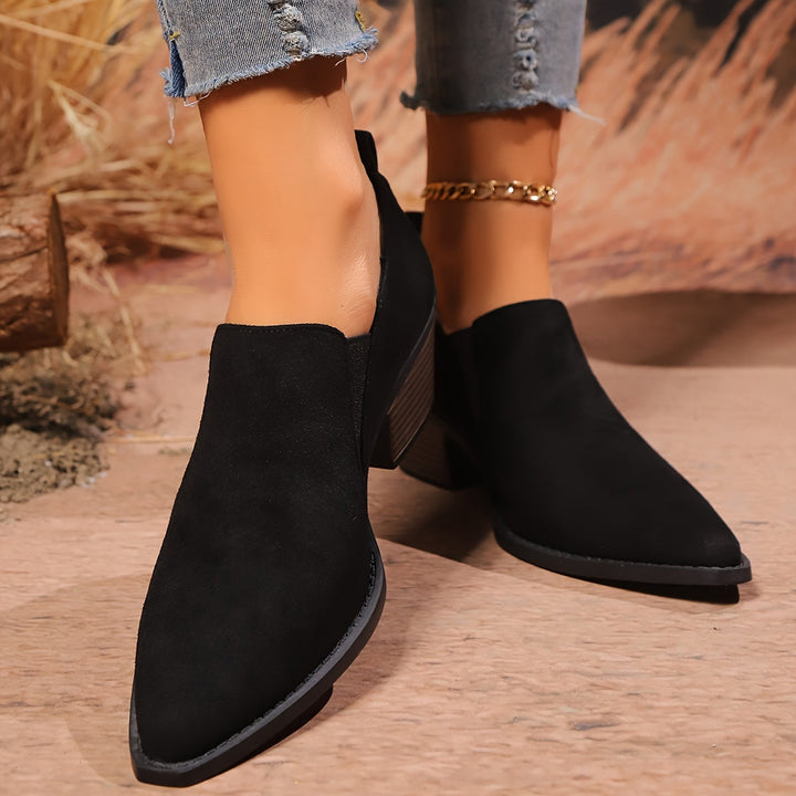 Noelle Low Heel Boots – Effortless Style Everyday Comfort