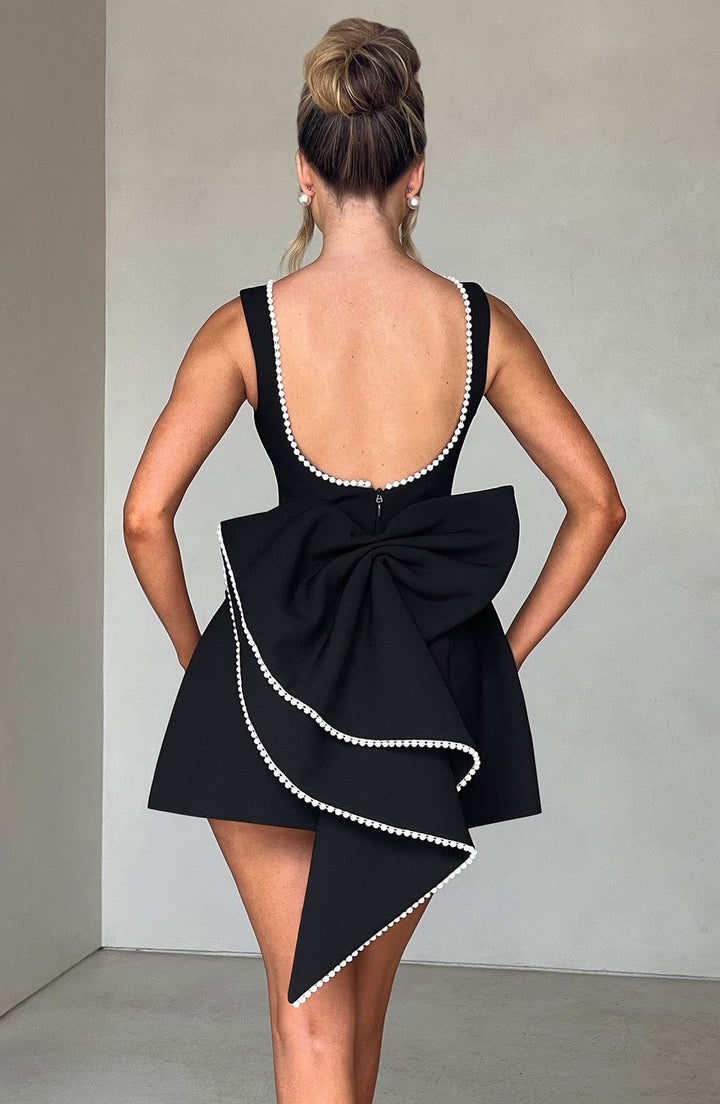 Women Wedding Guest Structured Mini Dress