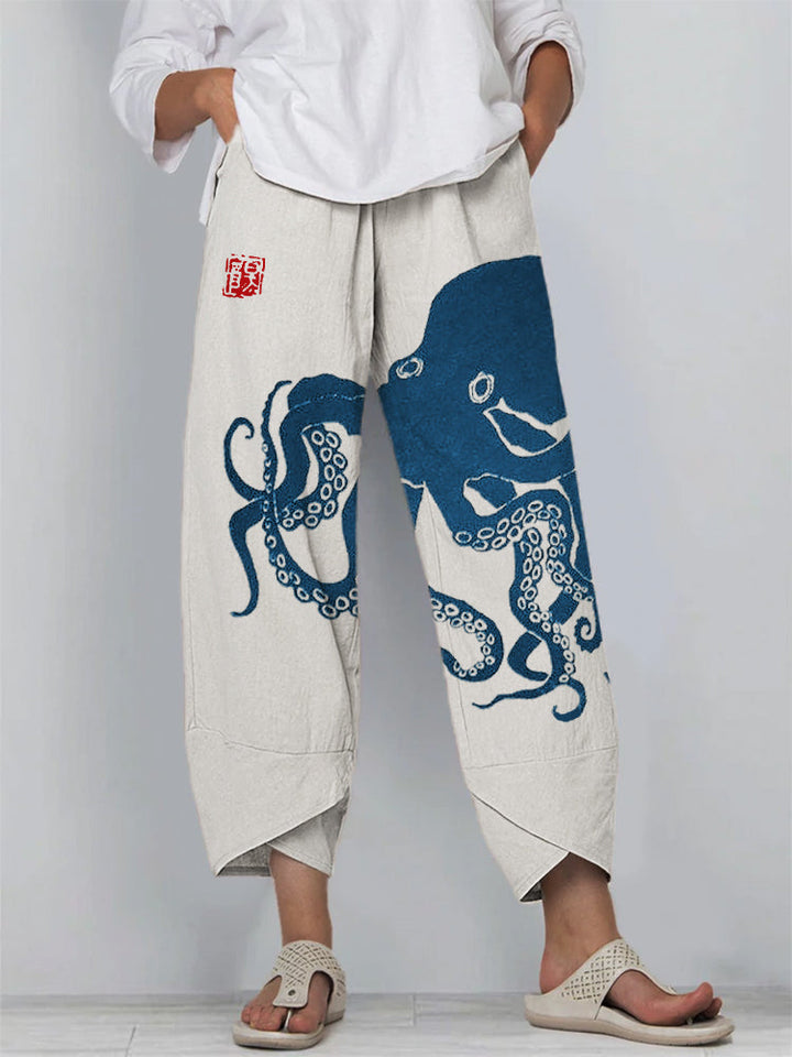 Sofia | Octopus Ink Print Pants
