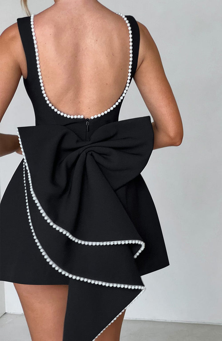 Women Wedding Guest Structured Mini Dress