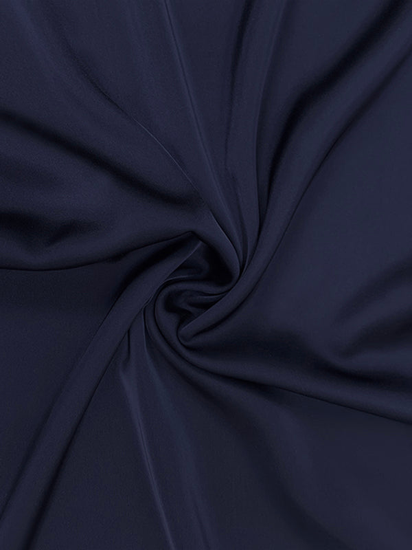 Olivia Bennet | Loose Raglan Sleeve Solid Color Split-Joint Tied Waist High Neck Maxi Dresses