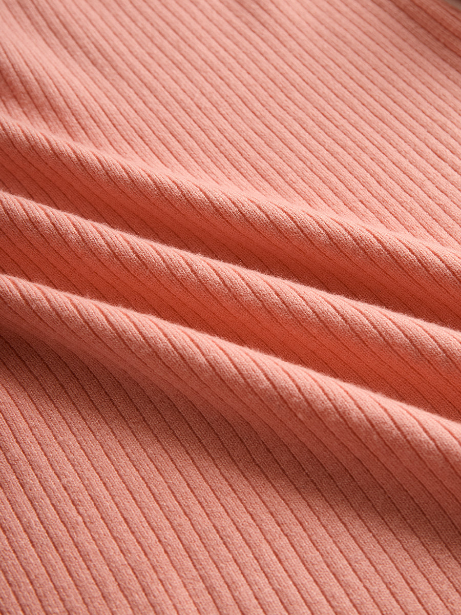Olivia Bennet | Sweetheart Neckline Ruffle Hem Ribbed Knit Mini Dress