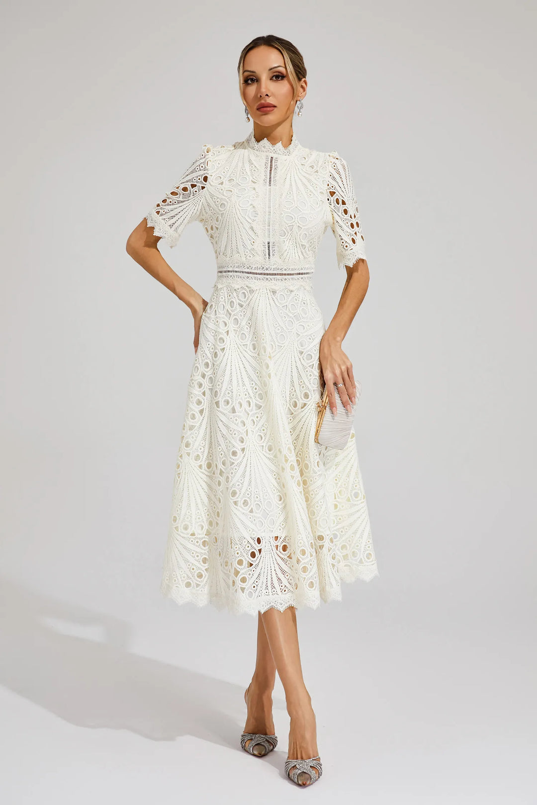 Willow | Women's Lace Midi Dress