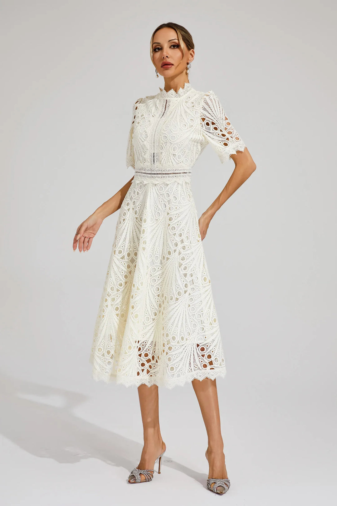 Willow | Women's Lace Midi Dress