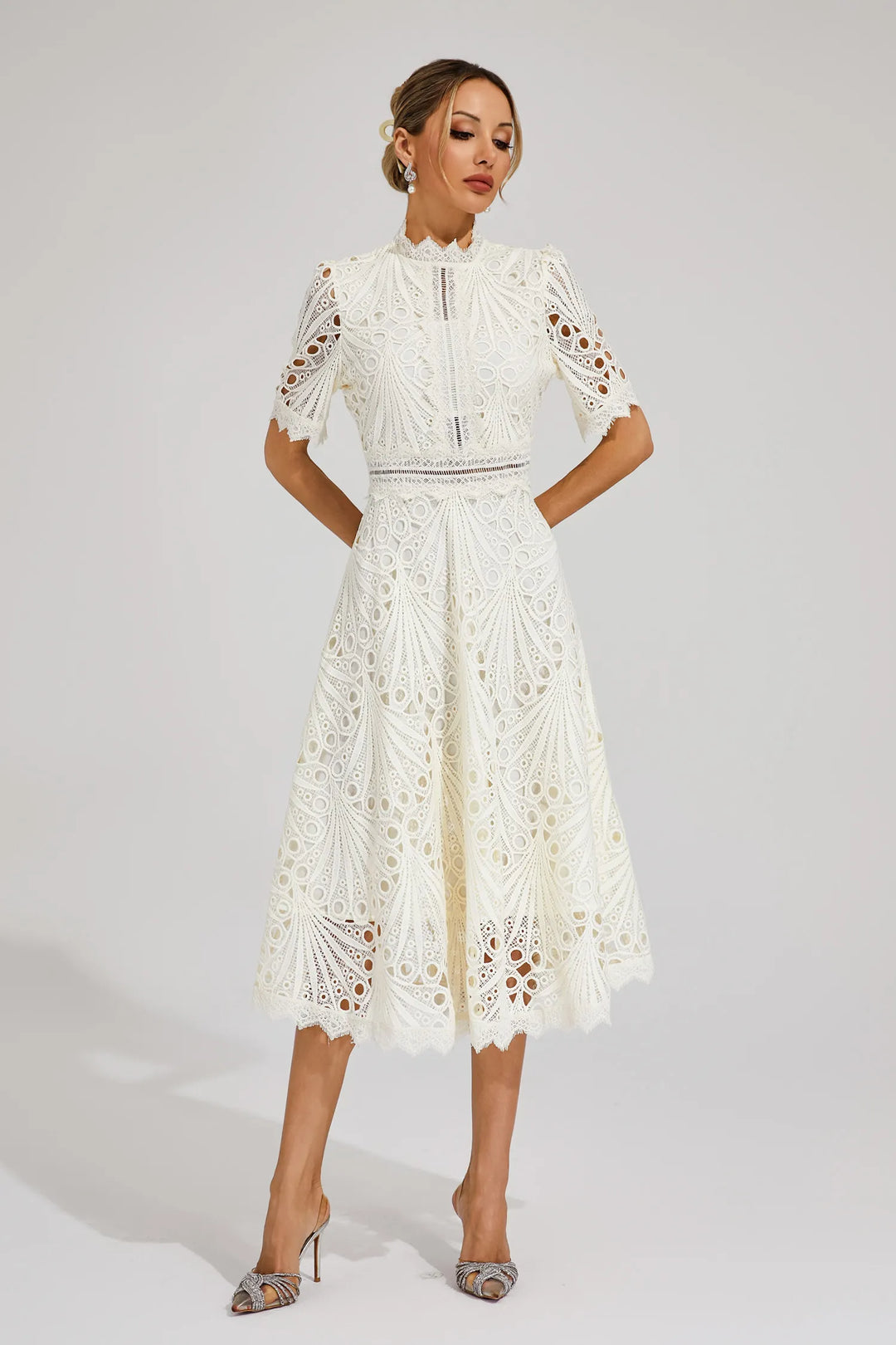 Willow | Women's Lace Midi Dress