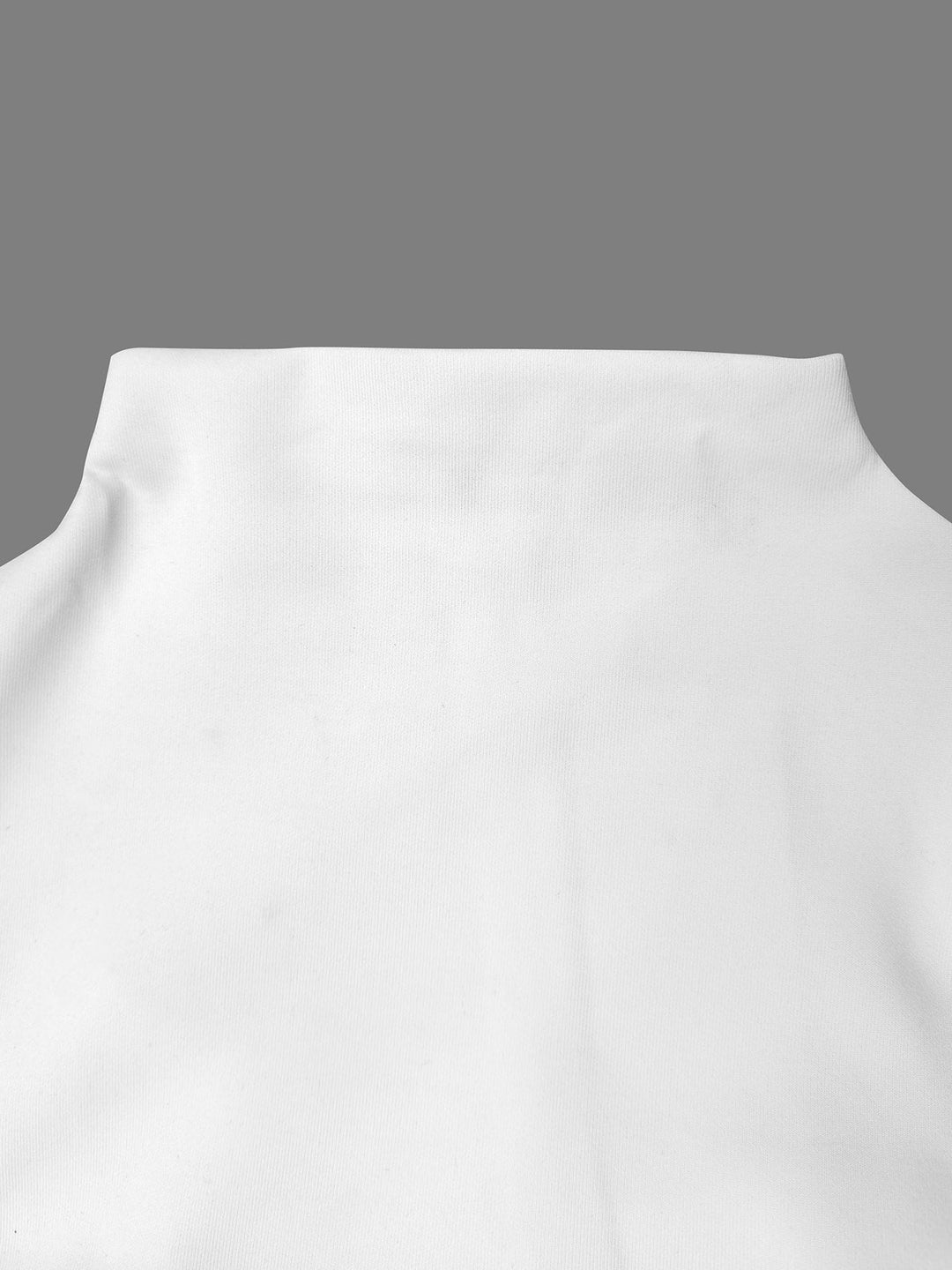 Olivia Bennet | Flared Sleeves Long Sleeves Solid Color Stand Collar Mini Dresses