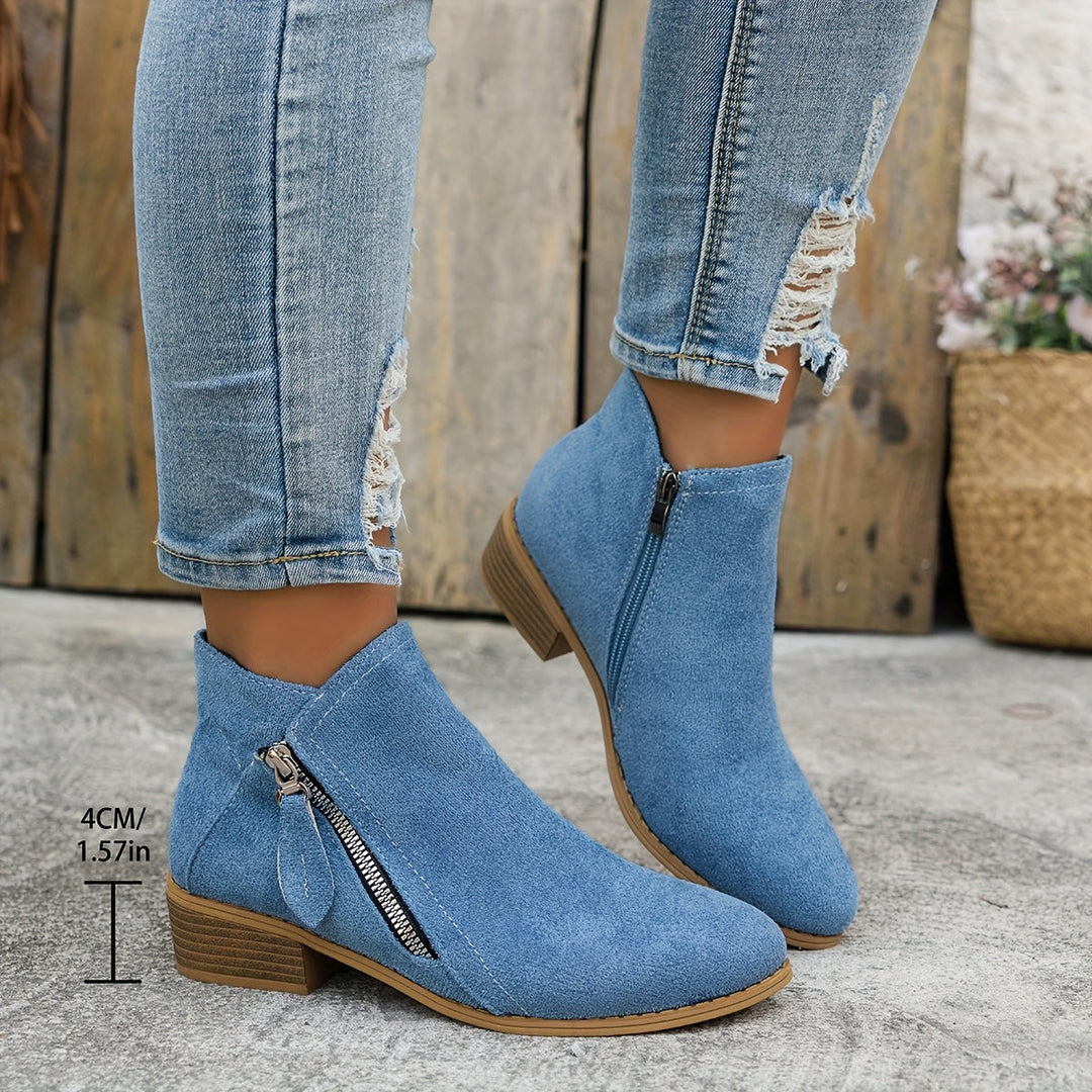 Elara Zip Ankle Boots – Effortless Elegance Everyday Ease