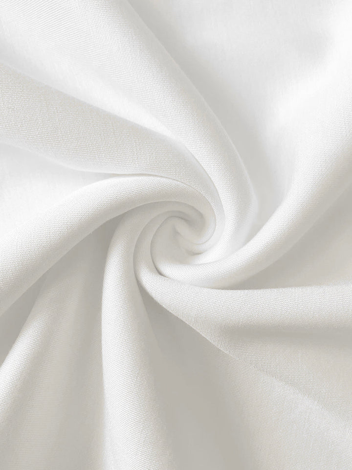 Olivia Bennet | Sleeveless Gauze Pleated Solid Color Split-Joint Round-Neck Evening Dresses Maxi Dresses