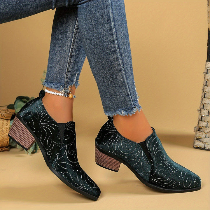 Noelle Low Heel Boots – Effortless Style Everyday Comfort